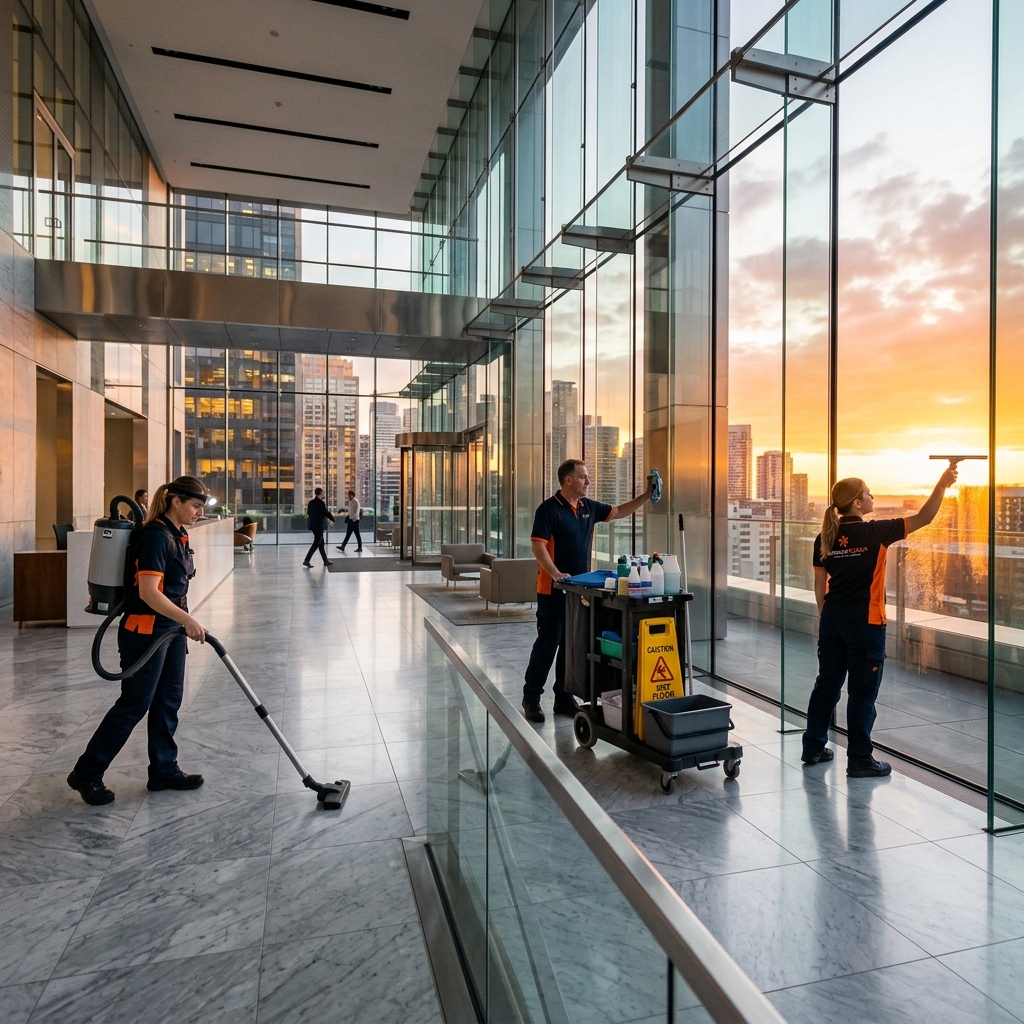 Tim cleaning service profesional PT. Solusindo Mitra Sejahtera